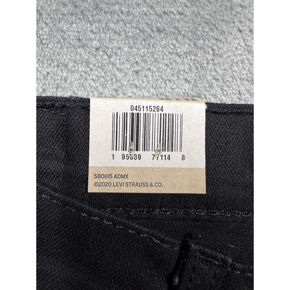 Levis 511 Slim Fit Stretch Jeans Black Mens 36x32 04511-5264 NEW - Picture 6 of 14